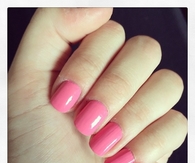 Cute pink nails