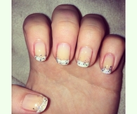 Glitter french tips