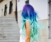 Blue amazing curls