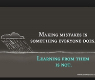 Making mistakes is something everyone does
