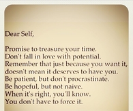 Dear Self