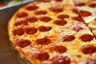 Thin crust pizza
