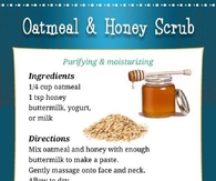 oatmeal and honey scrub