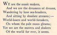 we are the music makers