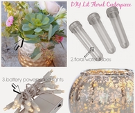 DIY Lit Floral Centerpiece