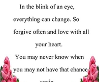 in the blink of an eye