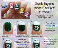 DIY Chuck Taylor Nail Art