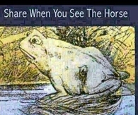 Share when you see the horse