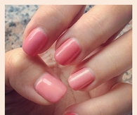 Different pinks of nails