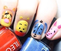 Winnie the pooh nails