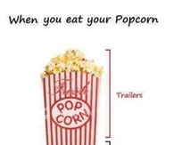 When you eat your popcorn