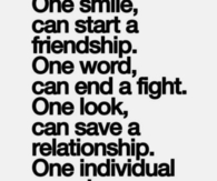 One individual can change your life