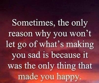 Why you let go