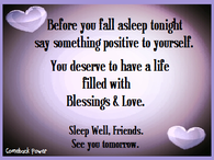 say something positive to yourself