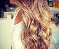 Honey blond curls