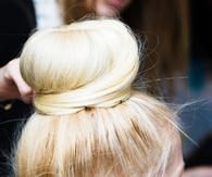 Bright Blonde bun