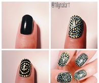 Spotted spiral nails
