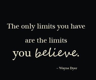 the only limits you have