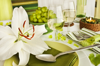 Spring Green Dinner Party Table