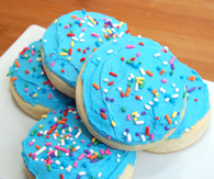 Frosted cookies