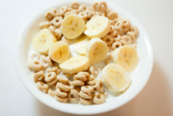 Cheerios and banana