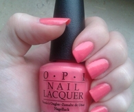 Pink OPI nails