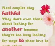 Real Couples Stay Faithful