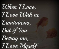 I love myself enough to let go