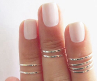 White cut nails