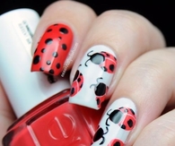 Lady bug nails