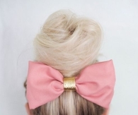 Big pink hair bow