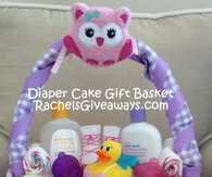 Diaper cake gift basket