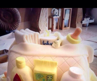 Baby shower toiletry cake