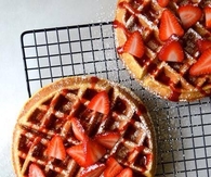 Strawberry waffles