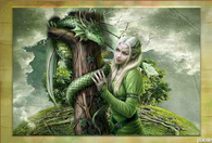girl and dragon