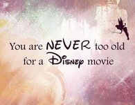 Never too old for Disney