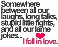 i fell in love