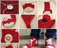 Diy Crochet Converse Slippers