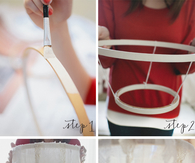 DIY Fabric Chandelier