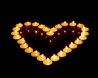 Tea Lights Heart