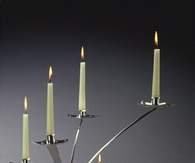 Sculpted Metal Candle Holder