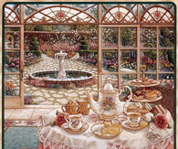 Tea in the Garden Room by Janet Kruskramp