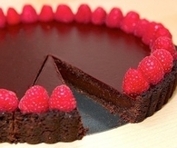 Raspberry chocolate cake