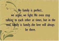 no family is perfect
