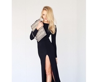 Simple but Sexy Long Black Dress