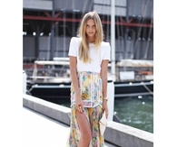 Long Floral Print Summer Skirt