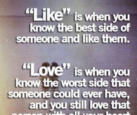 Love is when