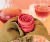 Rose napkins