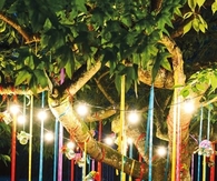 Hanging mason jar decoration