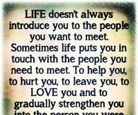 life doesnt always introduce you to the people